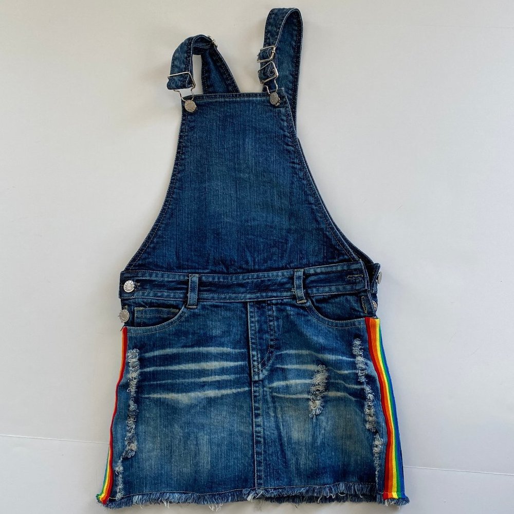 Flowers By Zoe denim overall dress. Like new